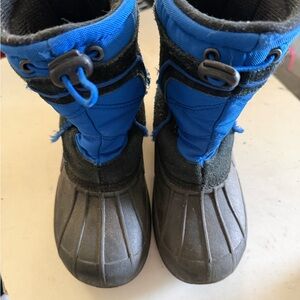 Kids Blue and Black Winter Boots